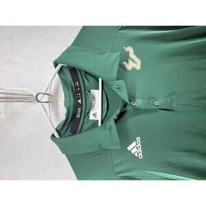 Adidas USF Bulls Coaches Tech Polo Team Issued Mens 2XL South Florida Bulls NCAA